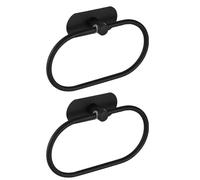 VVW&LIU Soporte para Toallas de Acero Inoxidable Autoadhesivo para baño, Perchero para Toallas de baño, Barra de Almacenamiento de Cocina, Color Negro.