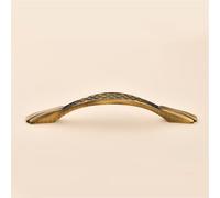 VVW&LIU Tiradores de latón vintage para muebles, tiradores de bronce amarillo para armarios, cajones, cómodas, estanterías, zapa
