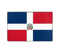 VVXBHGR Alfombra de tela de franela con estampado de República Dominicana de 60 x 39 pulgadas para sala de estar, oficina, mesa de café, cama, balcón