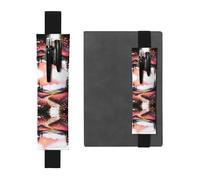 VVXBHGR Black A Path Full of Flowers Prints - Estuche de piel de PVC 2 en 1, antideslizante, almacenamiento esencial para cuentas de viaje, Black, Talla única, Mochila escolar
