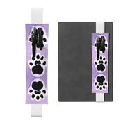 VVXBHGR Black Cat Claws in The Snow Prints - Estuche de piel de PVC 2 en 1, antideslizante, almacenamiento esencial para cuentas de viaje, White, Talla única, Mochila escolar
