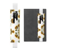 VVXBHGR Black Facing The Sun Prints - Estuche de piel de PVC 2 en 1, antideslizante, almacenamiento esencial para cuentas de viaje, White, Talla única, Mochila escolar
