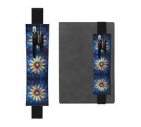 VVXBHGR Black Flowers Among The Stars Prints - Estuche de piel de PVC 2 en 1, antideslizante, almacenamiento esencial para cuentas de viaje, Black, Talla única, Mochila escolar