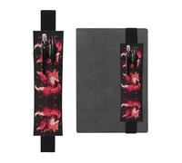 VVXBHGR Black Fox in The Maple Leaves Prints - Estuche de piel de PVC 2 en 1, antideslizante, almacenamiento esencial para cuentas de viaje, Black, Talla única, Mochila escolar