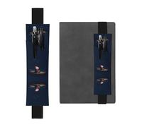 VVXBHGR Black Pig in The Starry Sky Prints - Estuche de piel de PVC 2 en 1, antideslizante, almacenamiento esencial para cuentas de viaje, Black, Talla única, Mochila escolar