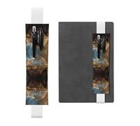 VVXBHGR Black The Rainbow After The Rain Prints - Estuche de piel de PVC 2 en 1, antideslizante, almacenamiento esencial para cuentas de viaje, White, Talla única, Mochila escolar