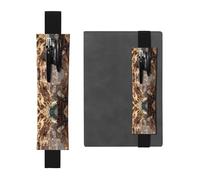 VVXBHGR Black The Train in The Gorge Prints - Estuche de piel de PVC 2 en 1, antideslizante, almacenamiento esencial para cuentas de viaje, Black, Talla única, Mochila escolar