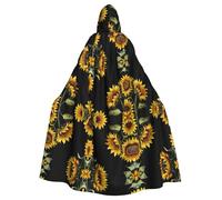VVXBHGR Capa con capucha para adultos de Halloween frente al sol, cómoda y suave con ala grande, adecuada para fiestas de baile y reuniones