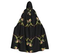 VVXBHGR Capa con capucha para adultos de Halloween que se abrazan entre sí. Estampados cómodos y suaves con ala grande adecuada para fiestas de baile y reuniones