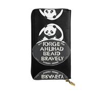 VVXBHGR Cartera de mano larga de cuero que se mueve hacia adelante, cierre de cremallera cómodo y ligero para guardar monedas y tarjetas de crédito.