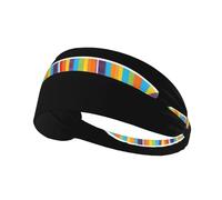 VVXBHGR Colorido estampado de oruga elástica, diadema deportiva para hombres y mujeres, suave, de secado rápido