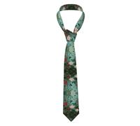 VVXBHGR Corbata para hombre con estampado de flores en la selva tropical, suave y cómoda, no se deforma, resistente a la decoloración, duradera con excelente verticalidad