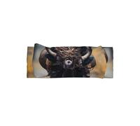 VVXBHGR Diadema de poliéster con estampado de bisonte norteamericano, suave, agradable al tacto y elástica para bebés de 0 a 6 meses