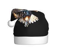 VVXBHGR El sombrero de Navidad con estampado de búho de alma y luna para adultos es suave y ligero