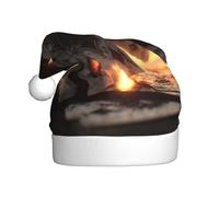 VVXBHGR El sombrero de Navidad con estampado de cartas ardientes para adultos es suave y ligero