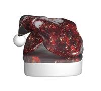 VVXBHGR El sombrero de Navidad con estampado de cerezas de cristal transparente para adultos es suave y ligero