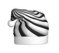 VVXBHGR El sombrero de Navidad con estampado de ilusión óptica en espiral para adultos es suave y ligero