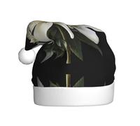 VVXBHGR El sombrero de Navidad con estampado de lirio blanco para adultos es suave y ligero