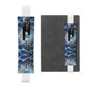 VVXBHGR Estuche de piel de PVC con estampado de barco pirata negro en las olas 2 en 1, antideslizante, esencial para cuentas de viaje, White, Talla única, Mochila escolar