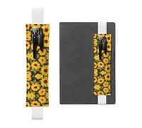 VVXBHGR Estuche de piel de PVC con estampado de girasoles soplados por el viento, 2 en 1, antideslizante, esencial para cuentas de viaje, White, Talla única, Mochila escolar