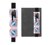 VVXBHGR Estuche de piel de PVC con estampado de nebulosa de colores negros 2 en 1, antideslizante, esencial para cuentas de viaje, Black, Talla única, Mochila escolar