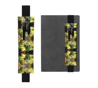 VVXBHGR Estuche de piel de PVC con estampado de rana negra en una hoja de loto, marcapáginas, 2 en 1, antideslizante, esencial para cuentas de viaje, Black, Talla única, Mochila escolar