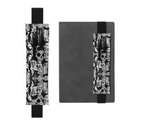 VVXBHGR Estuche de piel de PVC con estampado humano negro oscuro 2 en 1, antideslizante, esencial para cuentas de viaje, Black, Talla única, Mochila escolar