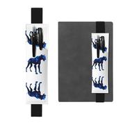 VVXBHGR Estuche para lápices de piel de PVC con estampado de robo-pantera negra, 2 en 1, antideslizante, esencial para cuentas de viaje, Black, Talla única, Mochila escolar