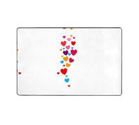 VVXBHGR Flying Love Bubbles - Alfombra de tela de franela de 60 x 39 pulgadas para sala de estar, oficina, mesa de café, cama, balcón