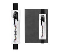 VVXBHGR Jarrón negro con impresiones artísticas de piel de PVC, marcapáginas, 2 en 1, antideslizante, almacenamiento esencial para cuentas de viaje, Black, Talla única, Mochila escolar