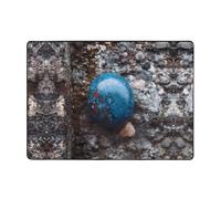 VVXBHGR Little Blue Rocks Prints Alfombra de área de 80 x 58 pulgadas para sala de estar, oficina, mesa de café, cama, balcón, suave, esponjosa, absorbente de agua, duradera