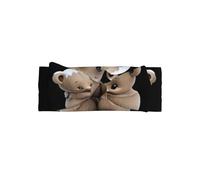 VVXBHGR Mother bear hugs the little bear Prints Baby Bow Headband - Diadema de poliéster suave, agradable al tacto y elástica para bebés de 0 a 6 meses