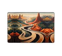 VVXBHGR Ribbon of the Earth - Alfombra de tela de franela de 60 x 39 pulgadas para sala de estar, oficina, mesa de café, cama, balcón