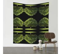 VVXBHGR Tapiz decorativo de 152 x 129,5 cm, estampado de Salvador en el desierto seco, suave, duradero, agradable al tacto, ligero, para colgar en la pared en interiores y exteriores