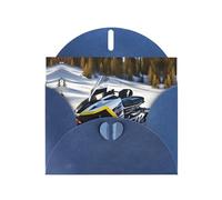 VVXBHGR Tarjeta de felicitación azul con diseño de cheques en blanco y perlas, hermoso bloque de notas en blanco, impresiones avanzadas de motos de