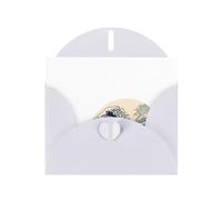 VVXBHGR Tarjeta de felicitación blanca con diseño de cuadros en blanco y perlas, hermosas impresiones de ondas en blanco