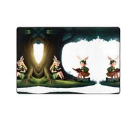 VVXBHGR The Elf of Learning Magic Books Prints - Alfombra de tela de franela de 60 x 39 pulgadas para sala de estar, oficina, mesa de café, cama, balcón