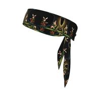 VVXBHGR The Elf of Learning Magic Books Prints - Diadema deportiva para hombres y mujeres, suave y transpirable, absorbe la humedad, atlética