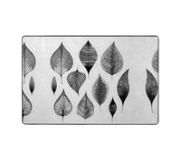 VVXBHGR The grain of the leaves - Alfombra de tela de franela de 60 x 39 pulgadas para sala de estar, oficina, mesa de café, cama, balcón