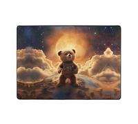 VVXBHGR The little bear on the planet Prints - Alfombra de área de 80 x 58 pulgadas para sala de estar, oficina, mesa de café, cama, balcón, suave, esponjosa, absorbente de agua, duradera