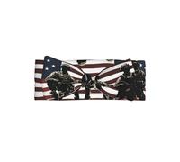 VVXBHGR US Military Soldiers Patriotic Memorial Day Prints Baby Bow Headband - Diadema de poliéster suave, agradable al tacto y elástica para bebés de 0 a 6 meses