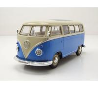 VW Autobús Clásico T1 1962 Azul Blanco Modelo 1:24 Welly