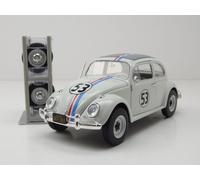 VW Beetle #53 Blanco Herbie The Love Bug Con Ruedas Extras Modelo 1:24 Jada Toys