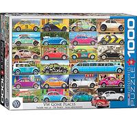 VW Beetle Collage "Gone Places" Rompecabezas 1000 Piezas 680mm x 490mm