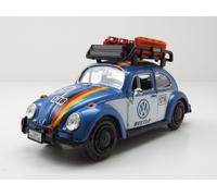VW Beetle Offroad Con Portaequipajes Azul Modelo De Coche 1:24 MotorMax