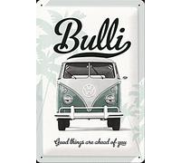 VW Bulli Bueno Cosas Son Ahead Relieve Letrero Metal 300mm x 200mm