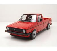 VW Caddy Pick Up 1982 Rojo Modelo Coche 1:18 Solido Die-Cast Metal