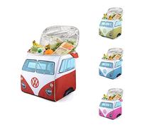 VW Collection - Volkswagen Furgoneta Hippie Bus T1 Van Bolsa de refrigeración (Frente/Rojo & Blanco)