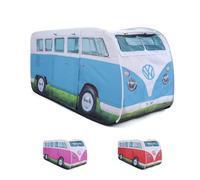 VW Collection - Volkswagen Furgoneta Hippie Bus T1 Van Tienda de campaña Pop up para niños (Azul & Blanco)
