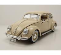 VW Escarabajo 1955 Beige Coche a Escala 1:18 Bburago